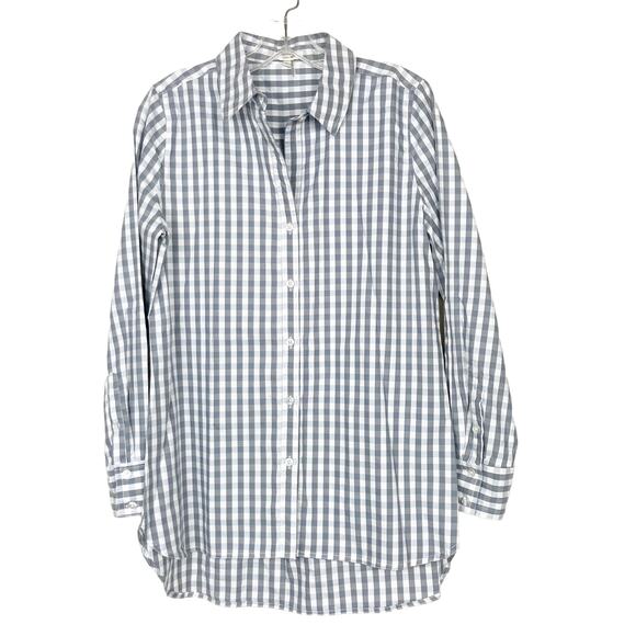 Tyler Boe Gray White Plaid Long Sleeve Button Down Sz S - Picture 6 of 6
